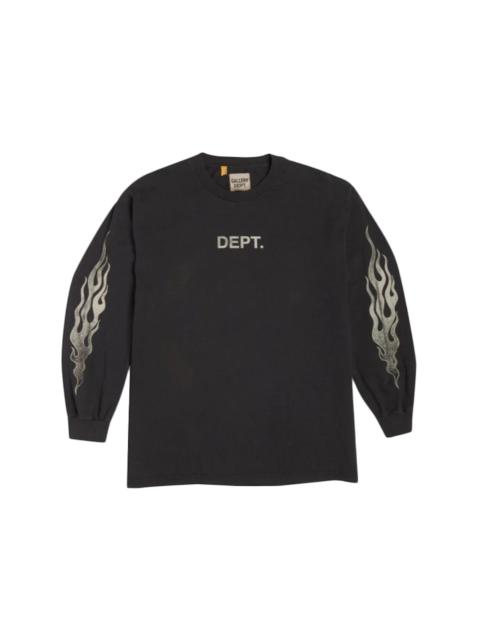 Gallery Dept. Flames L/S T-Shirt Black