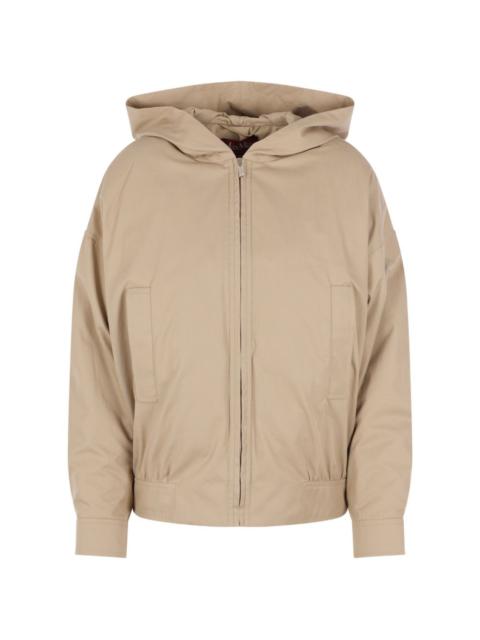 Max Mara hooded zip-up jacket