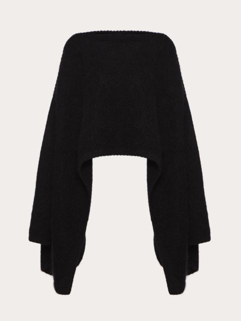 Valentino MOHAIR WOOL POLYAMIDE PONCHO