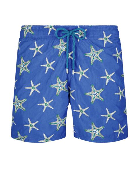 Men Swim Trunks Embroidered Starfish Dance - Limited Edition