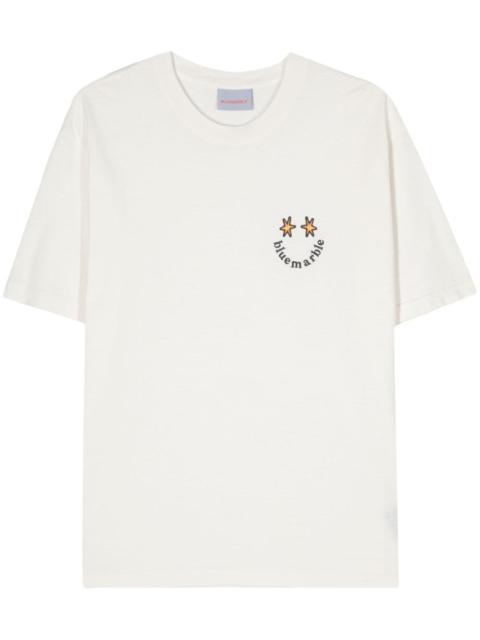 logo-embroidered cotton T-shirt