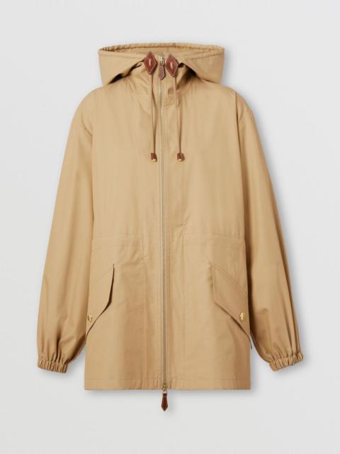 Burberry Technical Cotton Lightweight Hooded Jacket