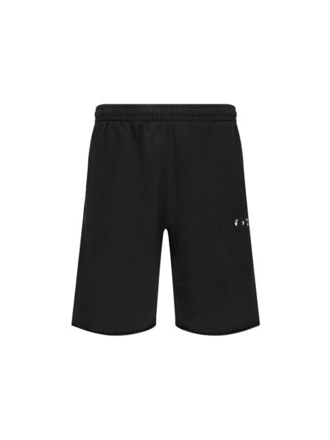 Off-White OFF-WHITE Caravaggio Arrow Print Track Shorts Black
