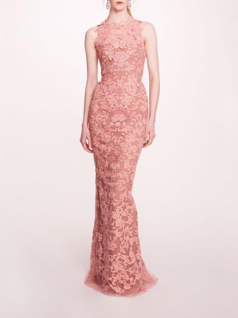 Marchesa CORDED COLUMN GOWN