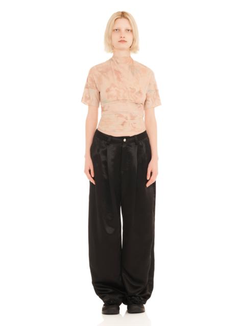 Collina Strada BLACK SATIN CATCHFLY TROUSER