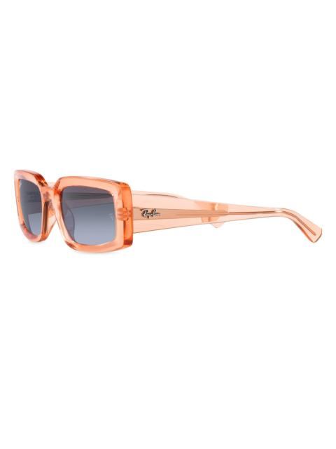 Ray-Ban Women's RB4395 54MM Rectangular Sunglasses - Orange