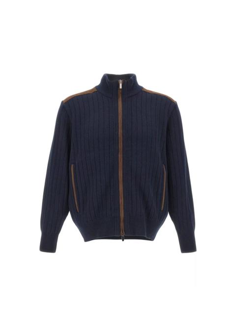 Paul & Shark Cashmere Wool Zip Sweater
