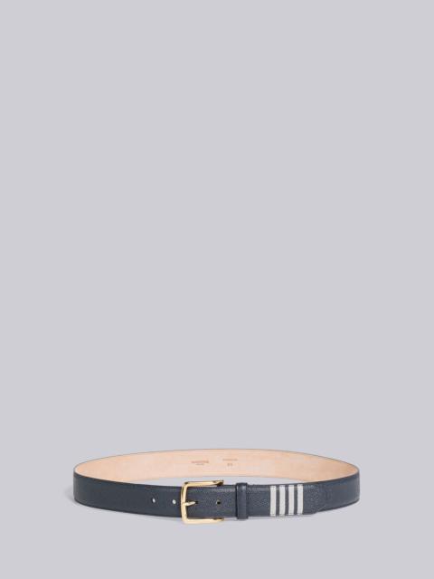 Thom Browne Pebble Grain Leather 4-Bar Classic Belt