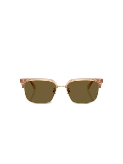 VERSACE square-frame acetate sunglasses