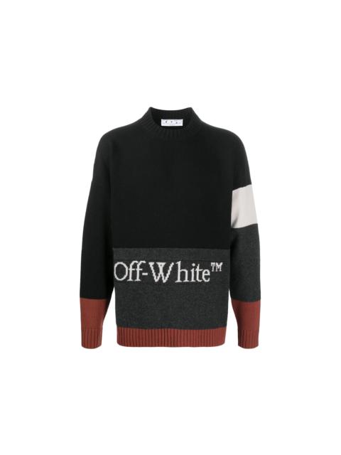Off-White OFF-WHITE Color Block Logo Sweater Black/White