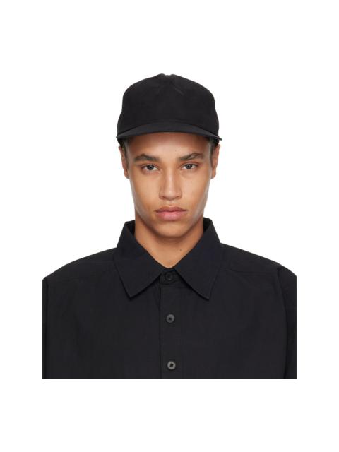 Seventh Black Cotton Cap