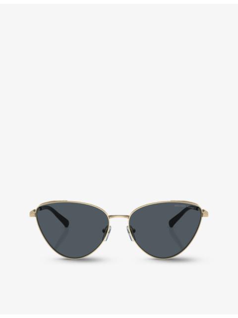 MICHAEL KORS MK1140 Cortez cat-eye metal sunglasses