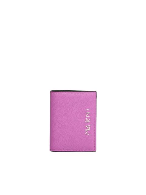 Marni logo-embroidered billfold wallet