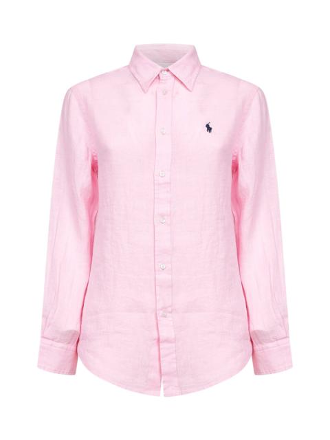 Polo Ralph Lauren Pink linen Classic-Fit shirt