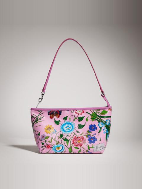 GUCCI Flora-motif small pouch with strap