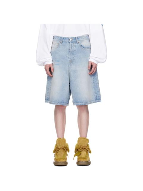 VETEMENTS Blue Big Shape Denim Shorts