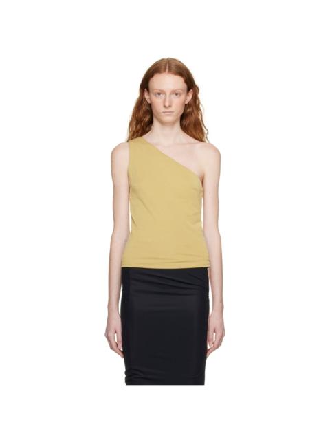 THIRD FORM Khaki Form One Shoulder Tank Top
