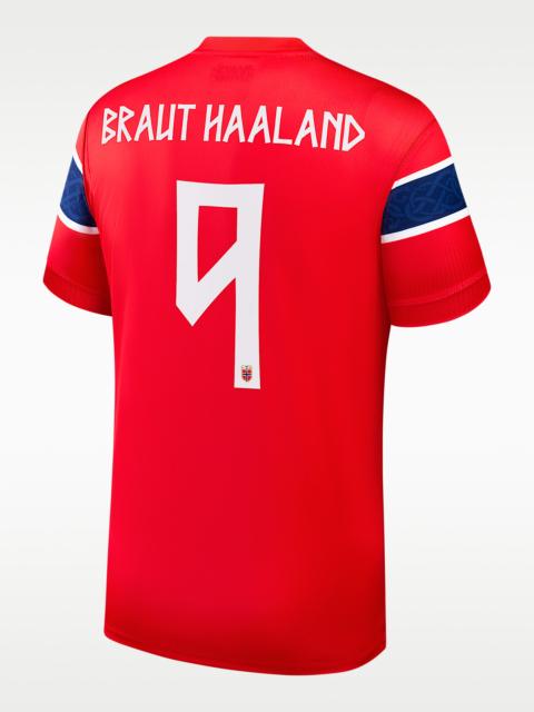 Nike Erling Braut Haaland Norway National Team 2026 Stadium Home Men's Nike Dri-FIT Soccer Jersey