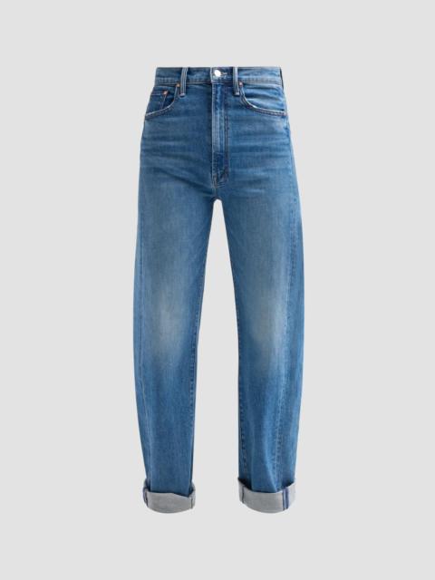 MOTHER Women's The Half-Pipe Flood Cuff High-Rise Jeans - Get Two Birds Stoned