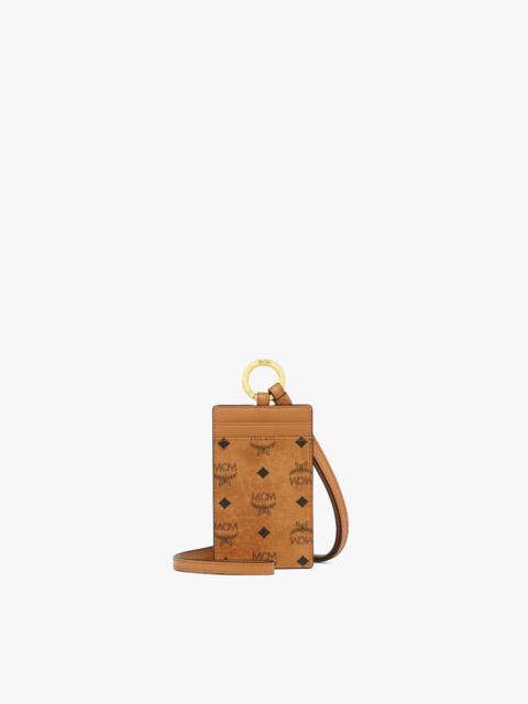 MCM Lanyard ID Card Holder in Visetos