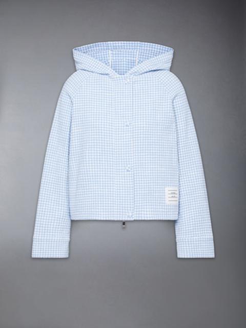 Thom Browne GINGHAM COTTON TWEED JACKET
