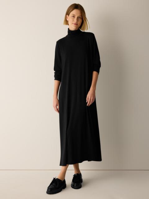 EILEEN FISHER Stretch Jersey Knit Turtleneck Dress