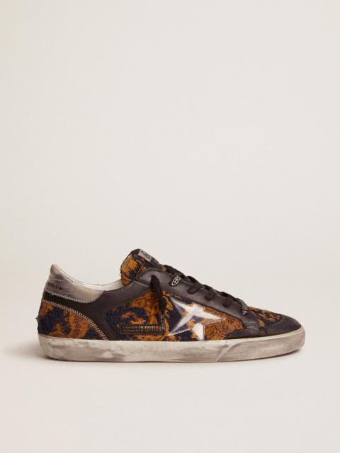 Golden Goose Women’s Super-Star Penstar LAB sneakers in jacquard brocade with PVC star