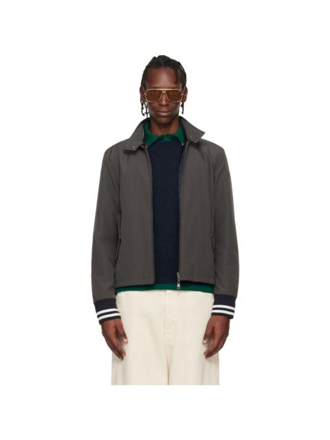 Moncler Gray Prieure Reversible Down Bomber Jacket