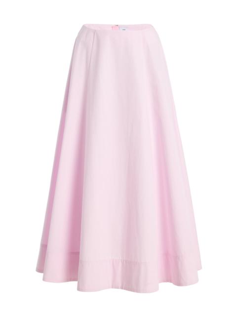 ADAM LIPPES Rene Cotton Poplin Skirt light pink
