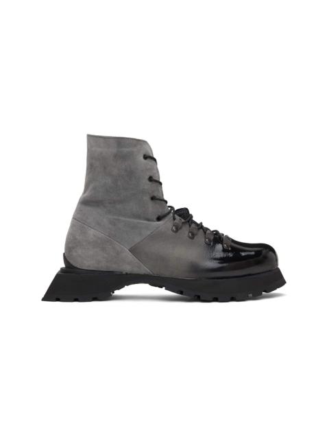 DEMON Gray Poyana High Boots