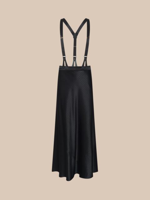 L'AGENCE Vespera Suspender Maxi Skirt