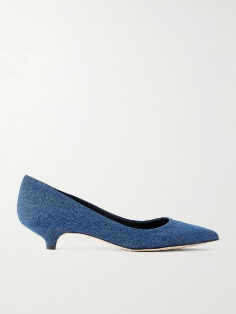 JAMIE HALLER The Kitty denim pumps Mid denim