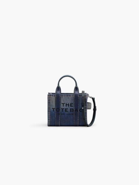 THE DENIM-PRINTED LEATHER MINI TOTE BAG