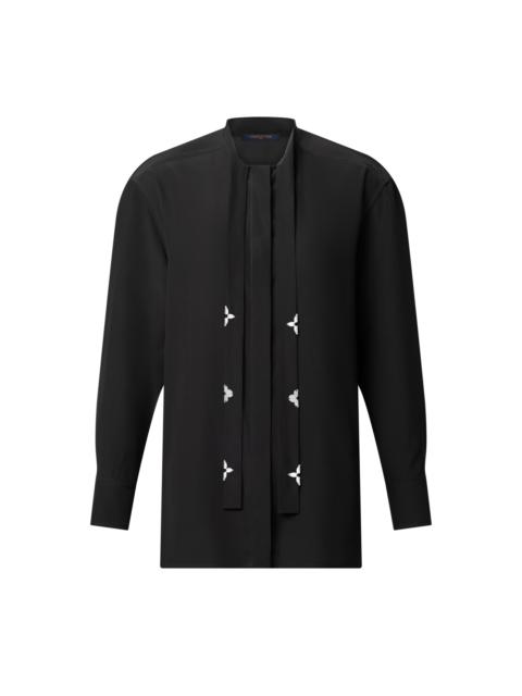 Louis Vuitton Monogram Accent Lavallière Blouse