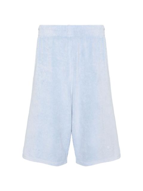 towelling knee-length shorts