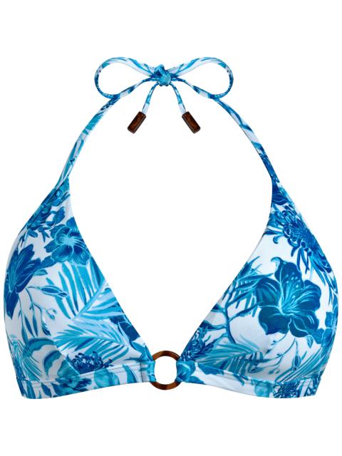 Vilebrequin Women Halter Bikini Top Tahiti Flowers