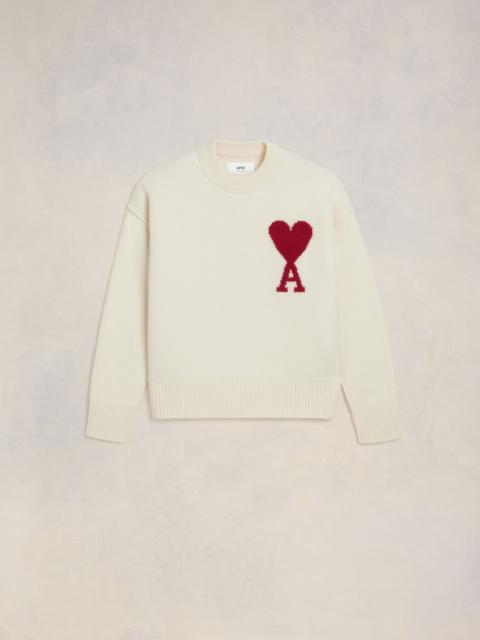 AMI Paris Red Ami de Coeur Sweater