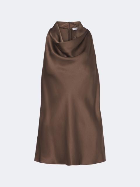 Brunello Cucinelli Draped silk top