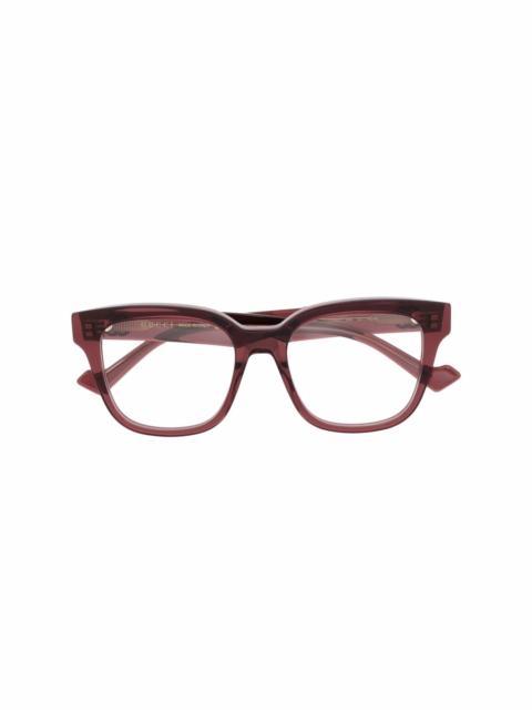 GUCCI 사각 구조 명확한 유리