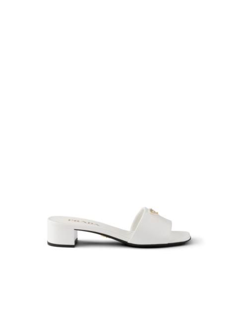 Prada Saffiano patent leather sandals