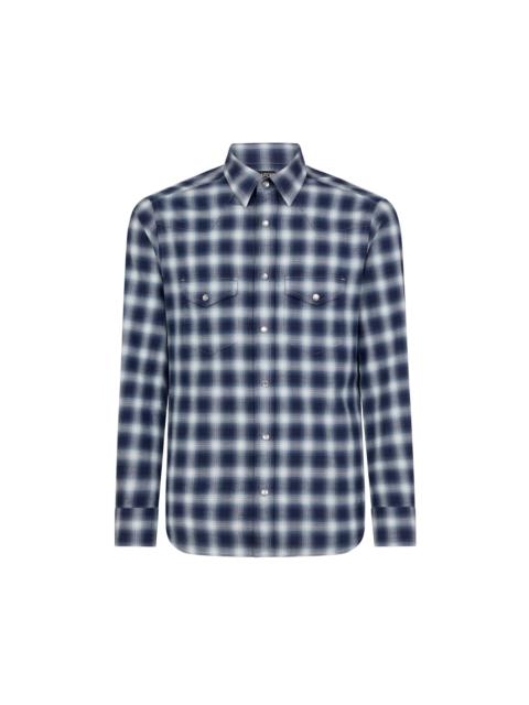 SHADOW CHECK WESTERN SHIRT