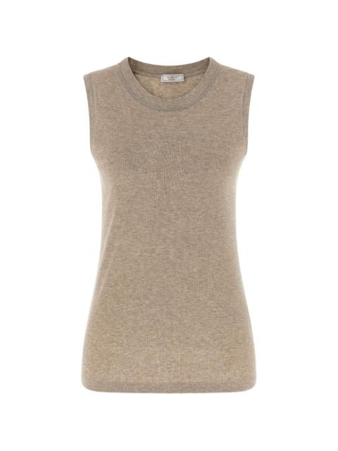 PESERICO Punto Luce ribbed crew neck top