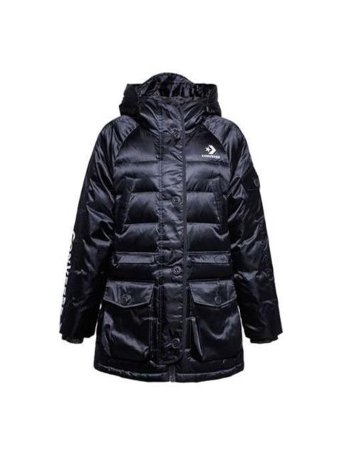 Converse (WMNS) Converse Iridescent Sideline Down Fill Jacket 'Black' 10006987-A02