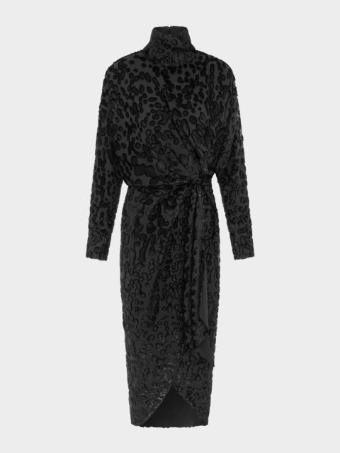16ARLINGTON RESIA MIDI DRESS IN DEVORE