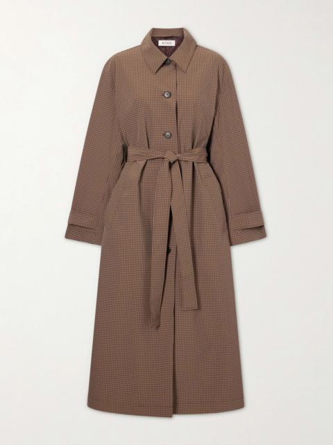 RÓHE Belted Checked Taffeta Trench Coat