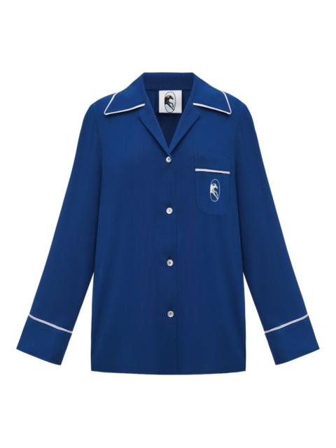 SLEEPER Finnegan piped pajama shirt