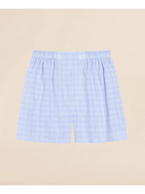 Brooks Brothers Cotton Broadcloth Glen Plaid Boxers