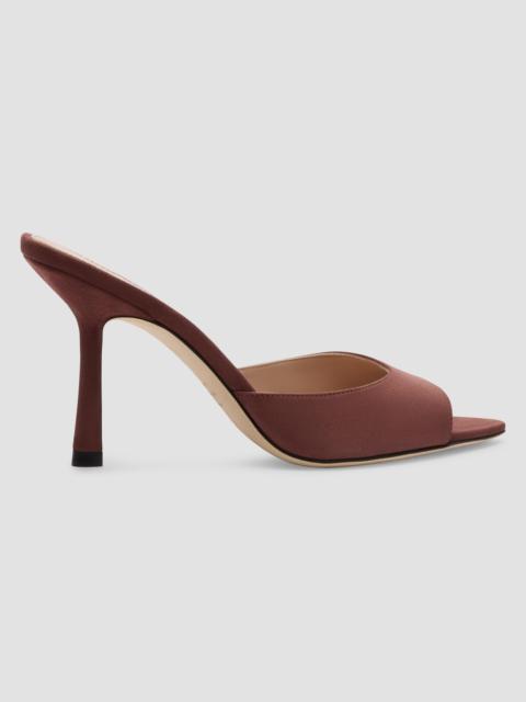 Stuart Weitzman Women's Lexington 85MM Suede Stiletto Mules - Brownstone