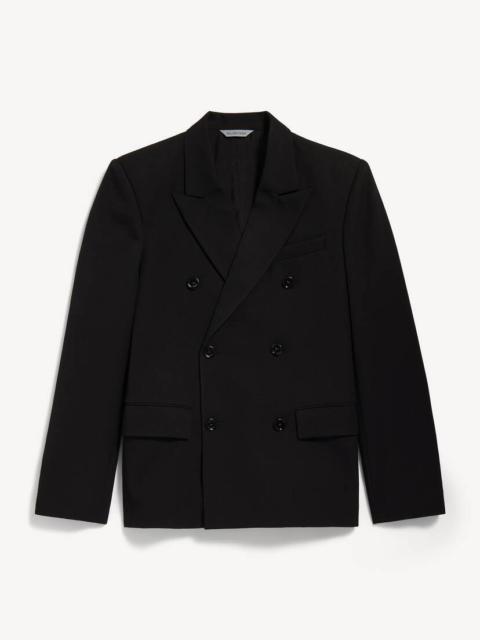 BALENCIAGA Men's Double-breasted Tailored Jacket in Black