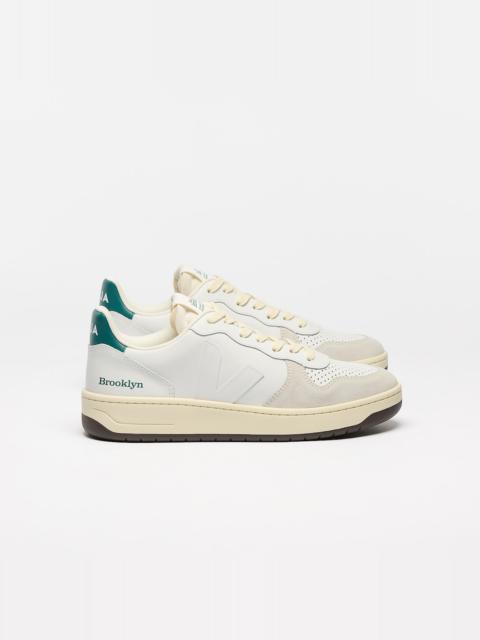 VEJA V-10 LEATHER BROOKLYN WHITE BRITTANY